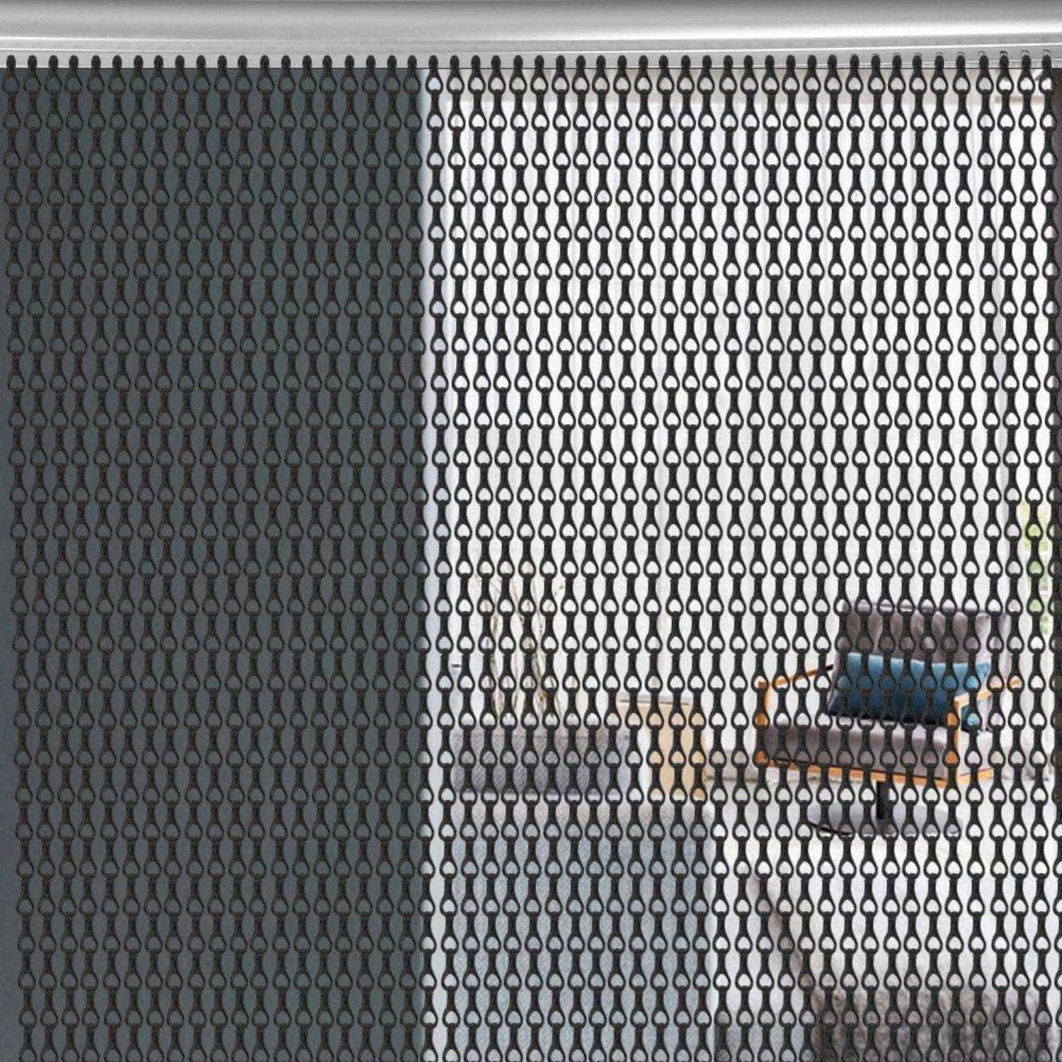 Chain Door Curtain - Black: image 6