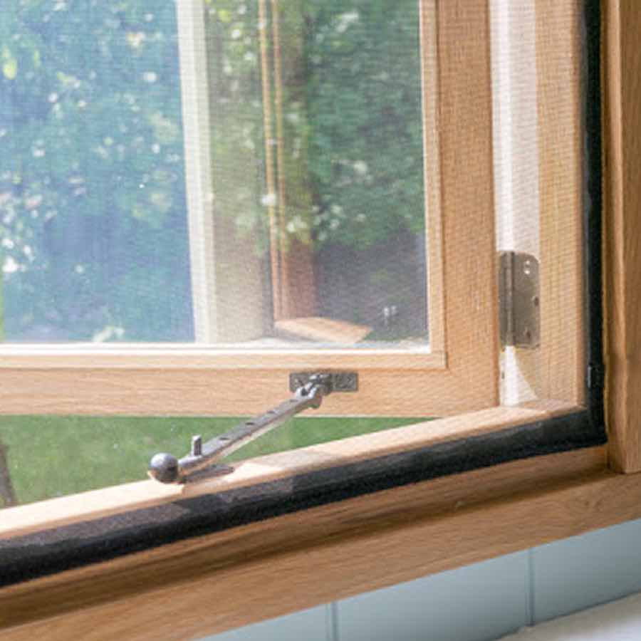 Window Screen na May Velcro - Black, Standard Mesh (Grey), 1000mm x 1000mm / 39" x 39": image 8